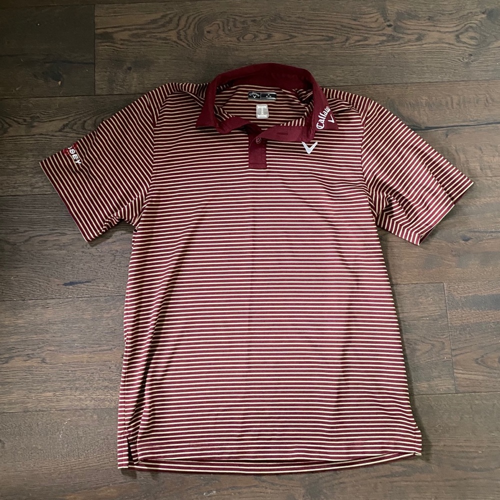 Men’s Striped Callaway Golf Polo